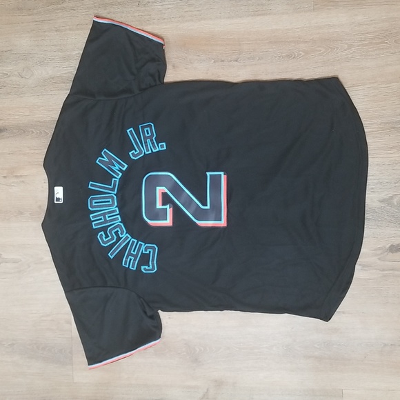 Jazz Chisholm Miami Marlins Stitched Mens L New - Picture 7 of 12